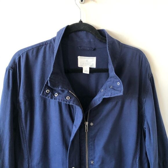 Caslon (Nordstrom) Navy Bell Sleeve Utility Jacket - Picture 4 of 6